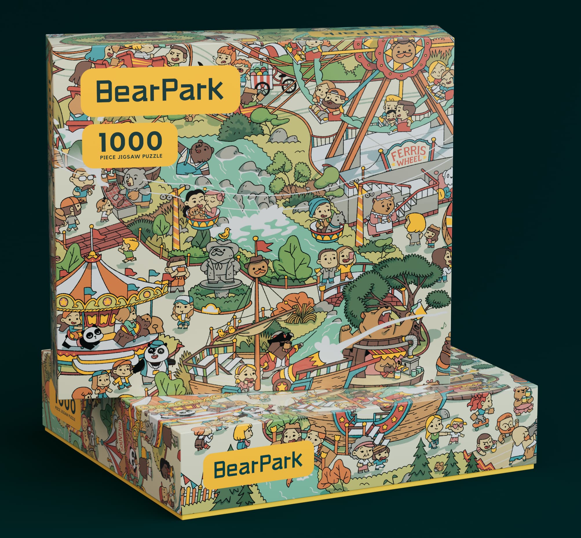 Front view of Bear Park jigsaw puzzle box